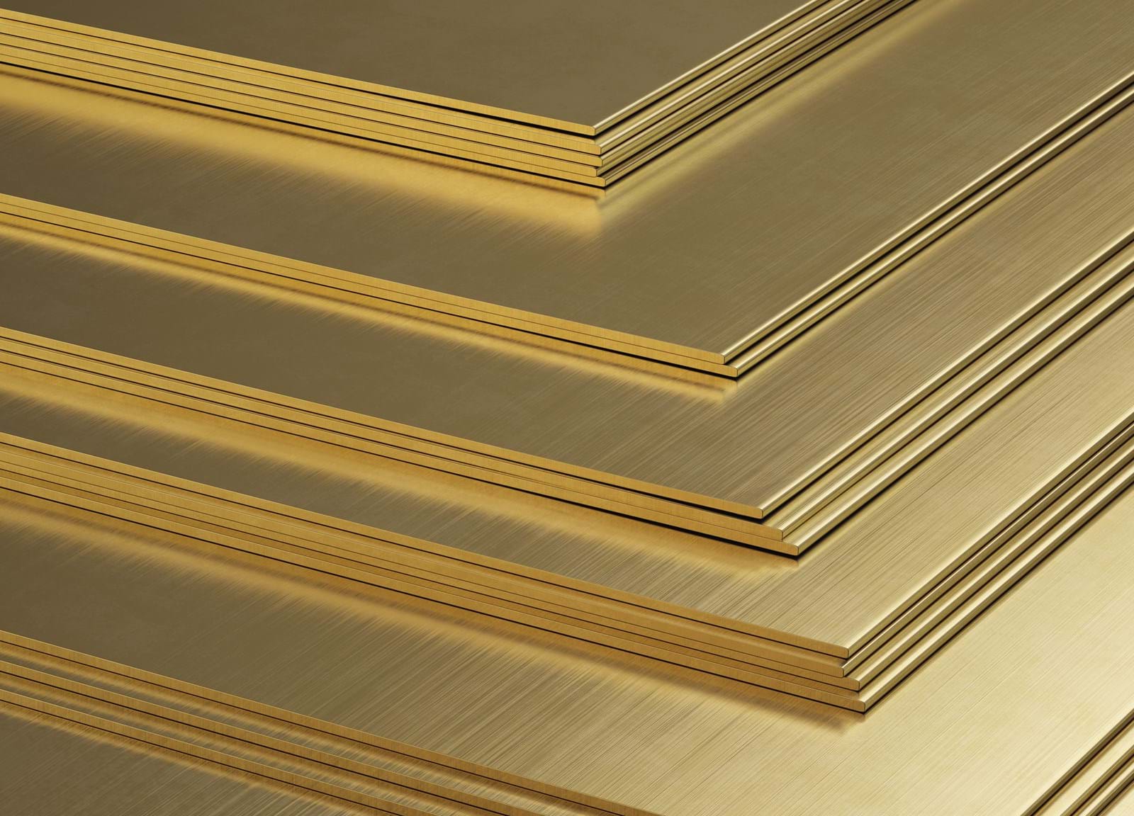 Brass sheets.